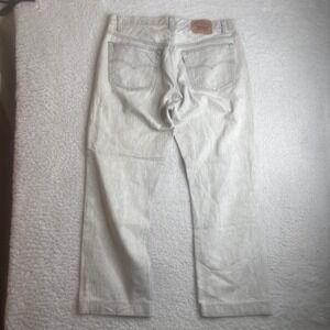 Vintage Levis 501 Jeans Made in USA Light Grey Straight Leg Denim 36x28